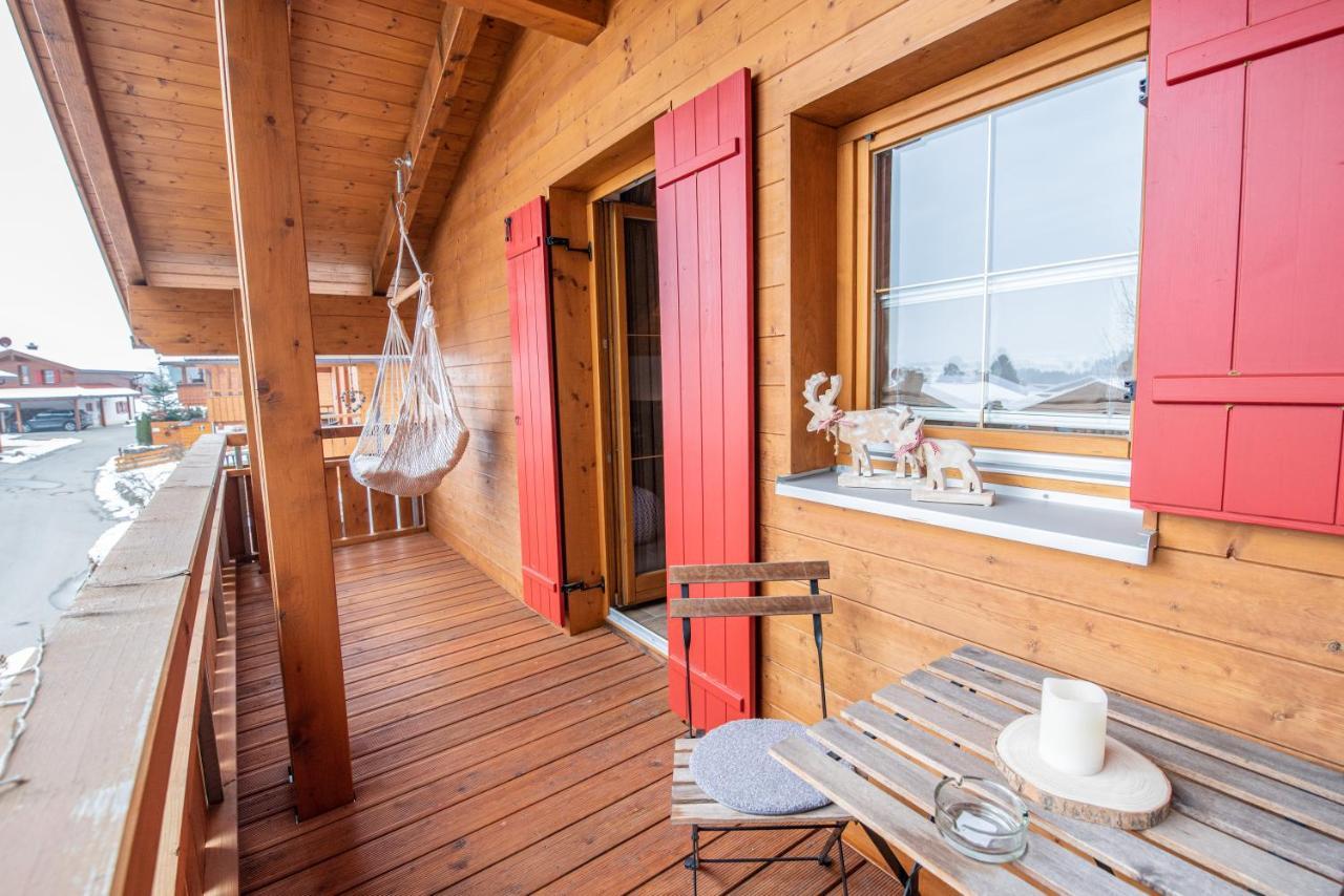 Hirsch Chalet #Sauna Lechbruck Exterior foto